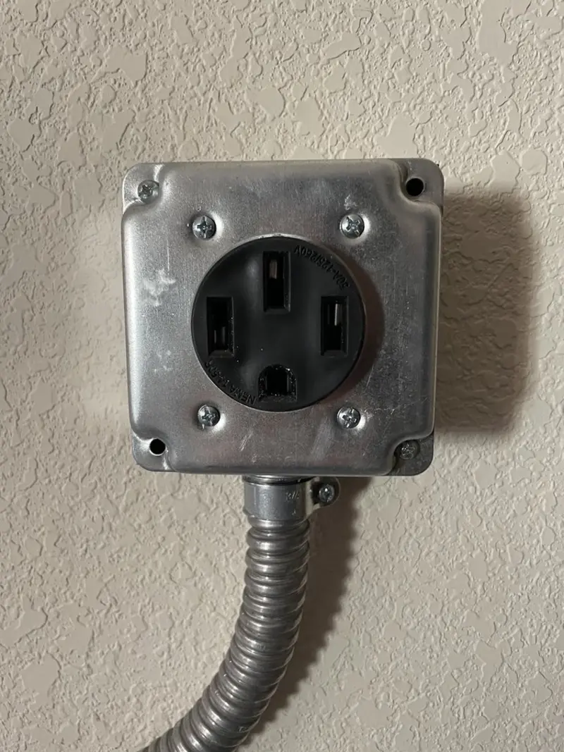 NEMA 14-50 outlet installed for Electrical Panel Upgrade in Munford